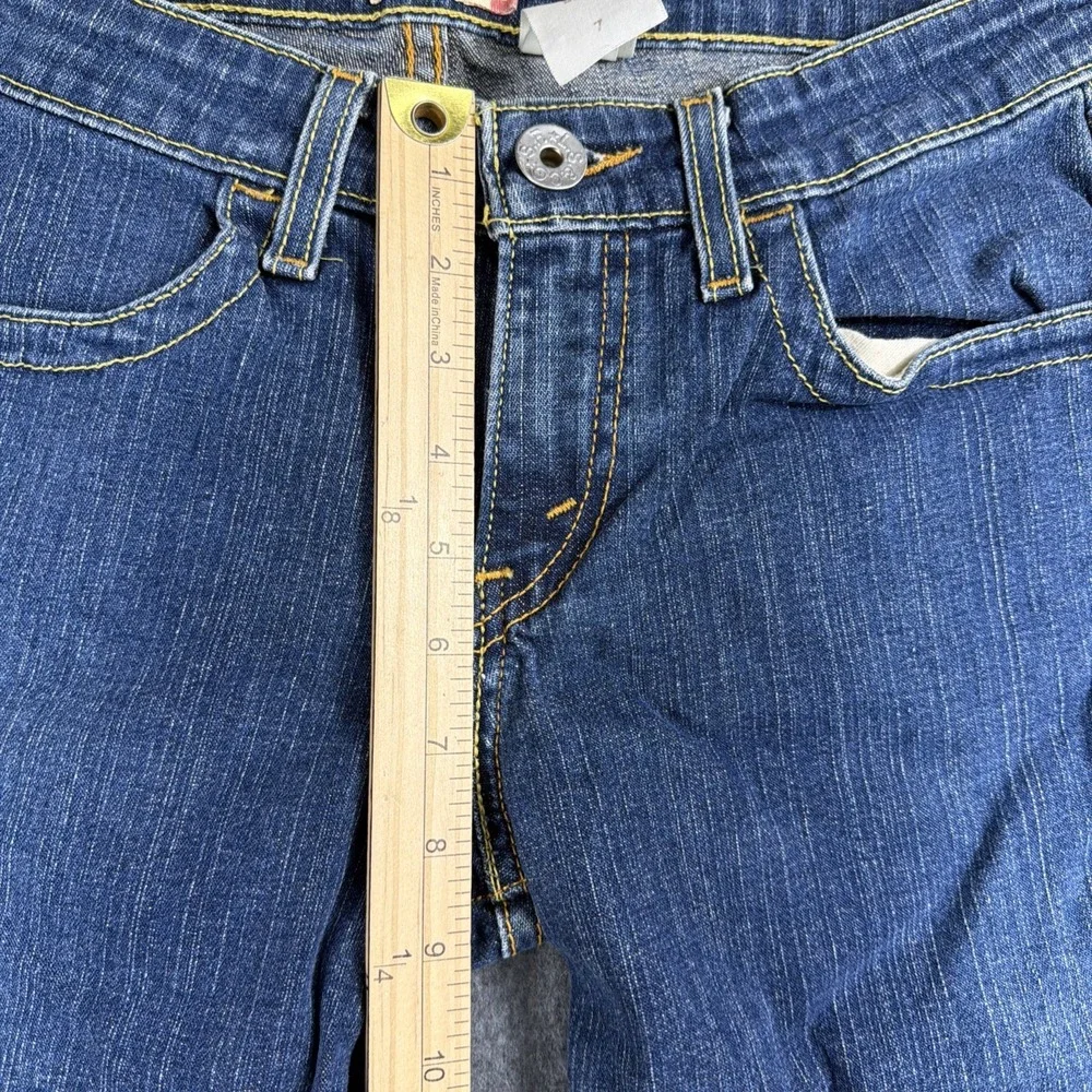 Levis 512 Women's Size 7‎ Capri Slim Taper Stretch Blue Denim Jeans